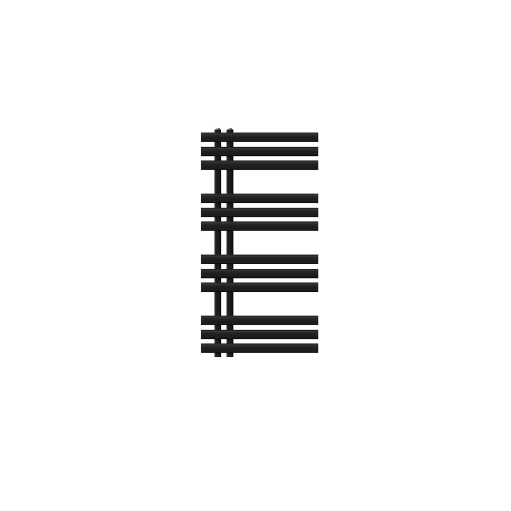 LuxeBath Badheizkörper Iron EM Радиаторы Handtuchtrockner Badezimmer Heizung für Handtücher, Design Handtuchheizkörper Handtuchwärmer Schwarz matt 500x1000 mm