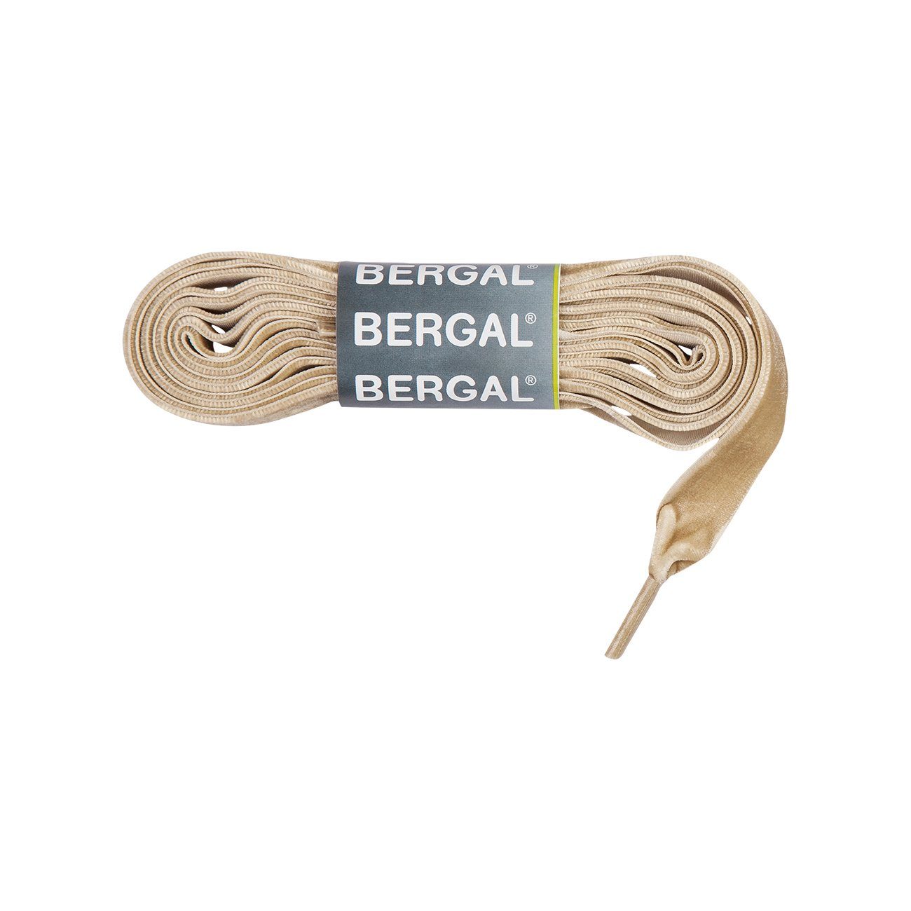 Bergal Schnürsenkel Samtsenkel Flach ca. 15 mm breit Beige