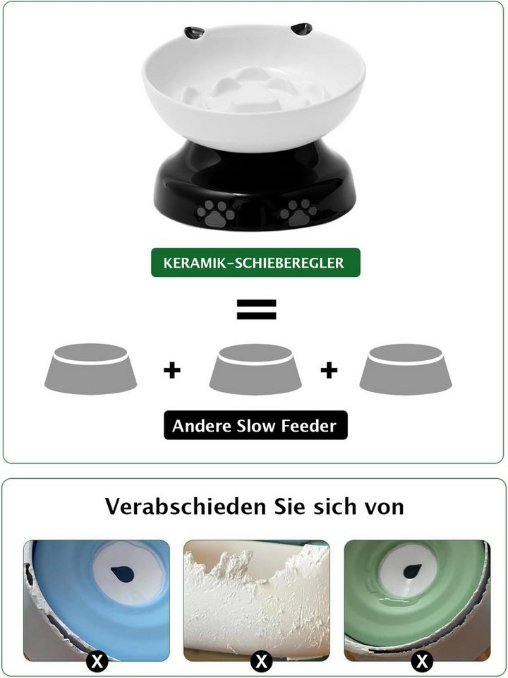 Thumbnail - Dowan Futternapf Y YHY Slow Feeder für Trocken- und Nassfutter