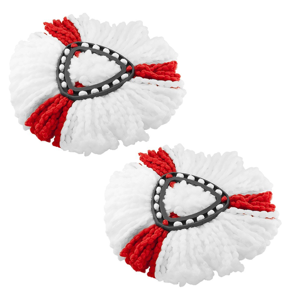 MidGard Wischmopp Ersatzmopp Ersatzkopf für Vileda Turbo 2in1 EasyWring&Clean 2 Stück, Ersatzkopf aus Mikrofaser für auch empfindlichen Boden