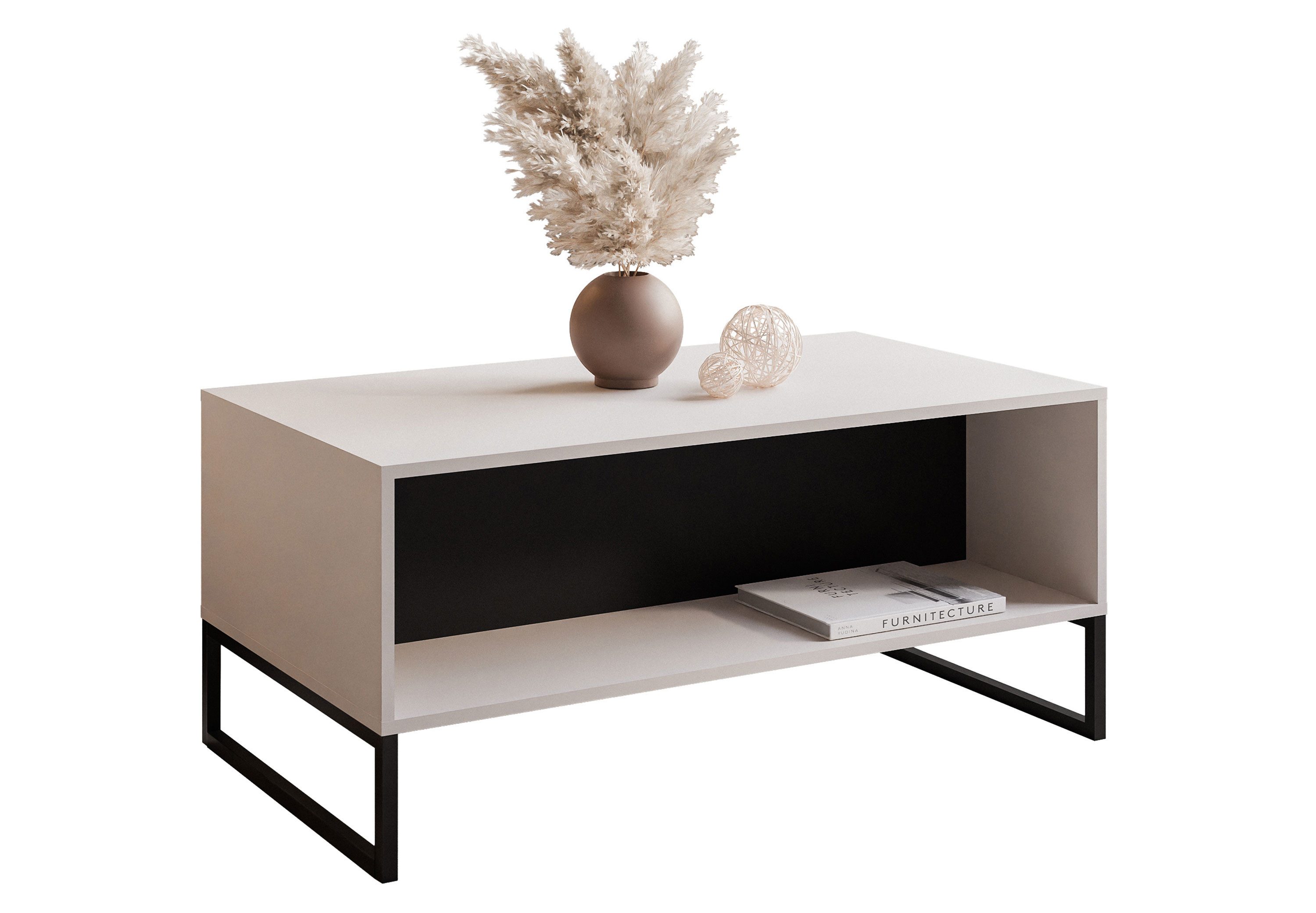 Lookway Couchtisch MOONLIGHT mit Ablageboden, Breite: 110 cm