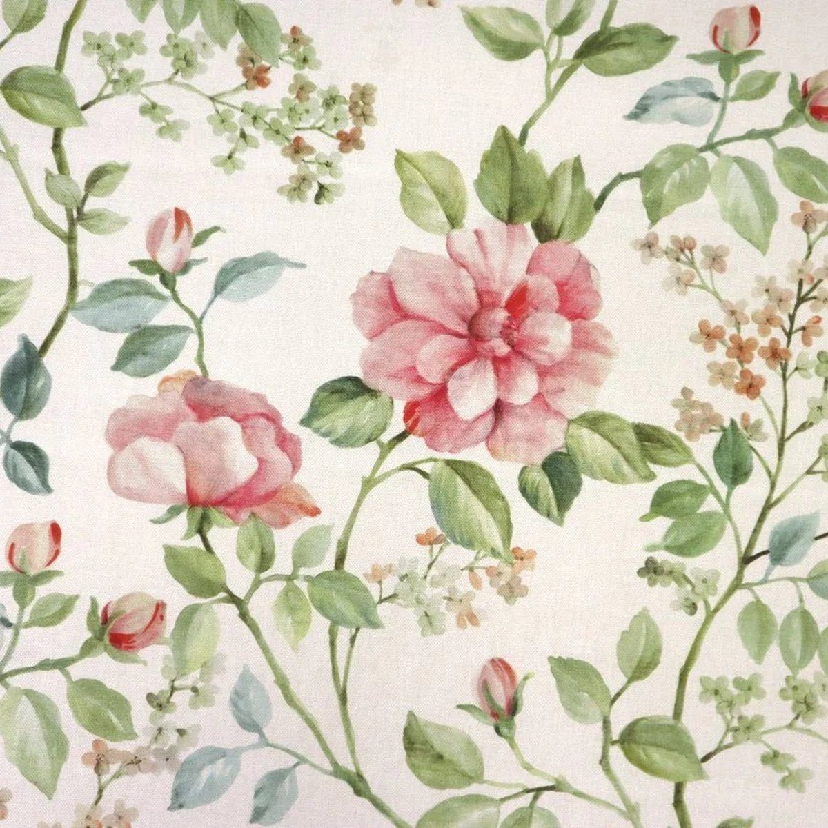Stofferia Stoff Dekostoff Panama Fragrant Posey, Breite 138 cm, Meterware