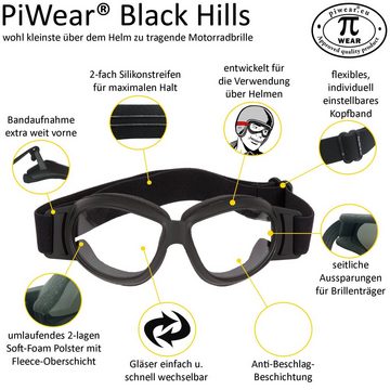 PiWear Motorradbrille PiWear Black Hills YTM