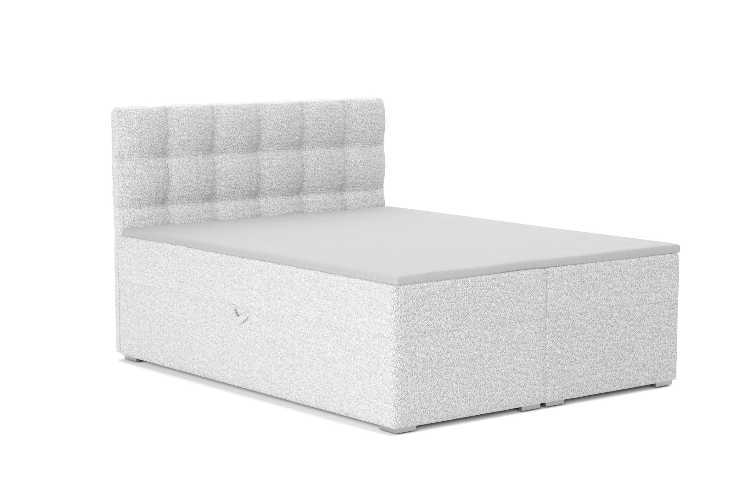 Deine Möbel 24 Boxspringbett ABI Boxbett Polsterbett Komplettbett Bonellfederkernmatratzen H3 (Creme Beige Hellgrau Grau Dunkelgrau Graphit, 3-St., inkl. Bettkasten Topper Matratzen H3 H4), Boxbett Boucle 120x200 140x200 160x200 180x200 200x200