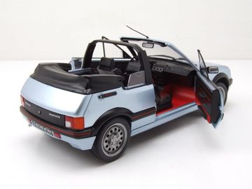 Solido Modellauto Peugeot 205 CTI Cabrio 1989 hellblau metallic Modellauto 1:18 Solido, Maßstab 1:18