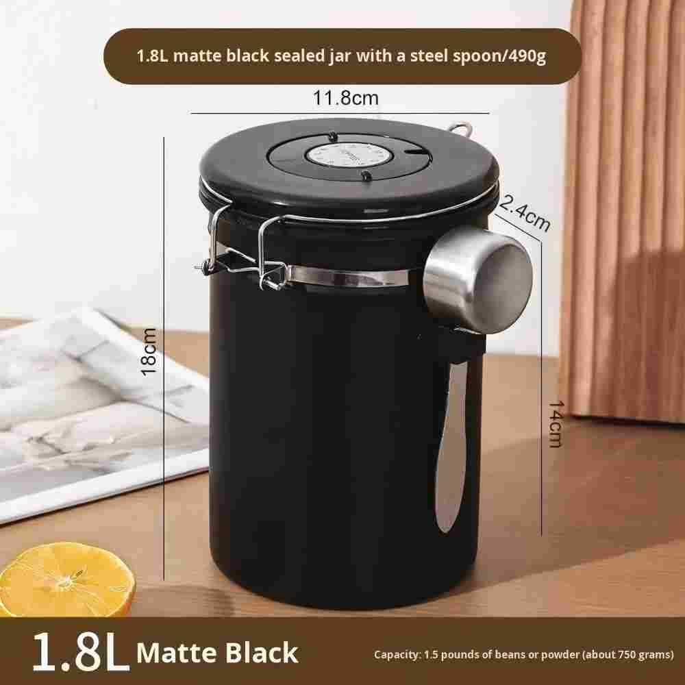 POPOLIC Aufbewahrungsbox Kaffeebohne Versiegeltes Glas, 1800ML Kaffeebohnen günstig online kaufen