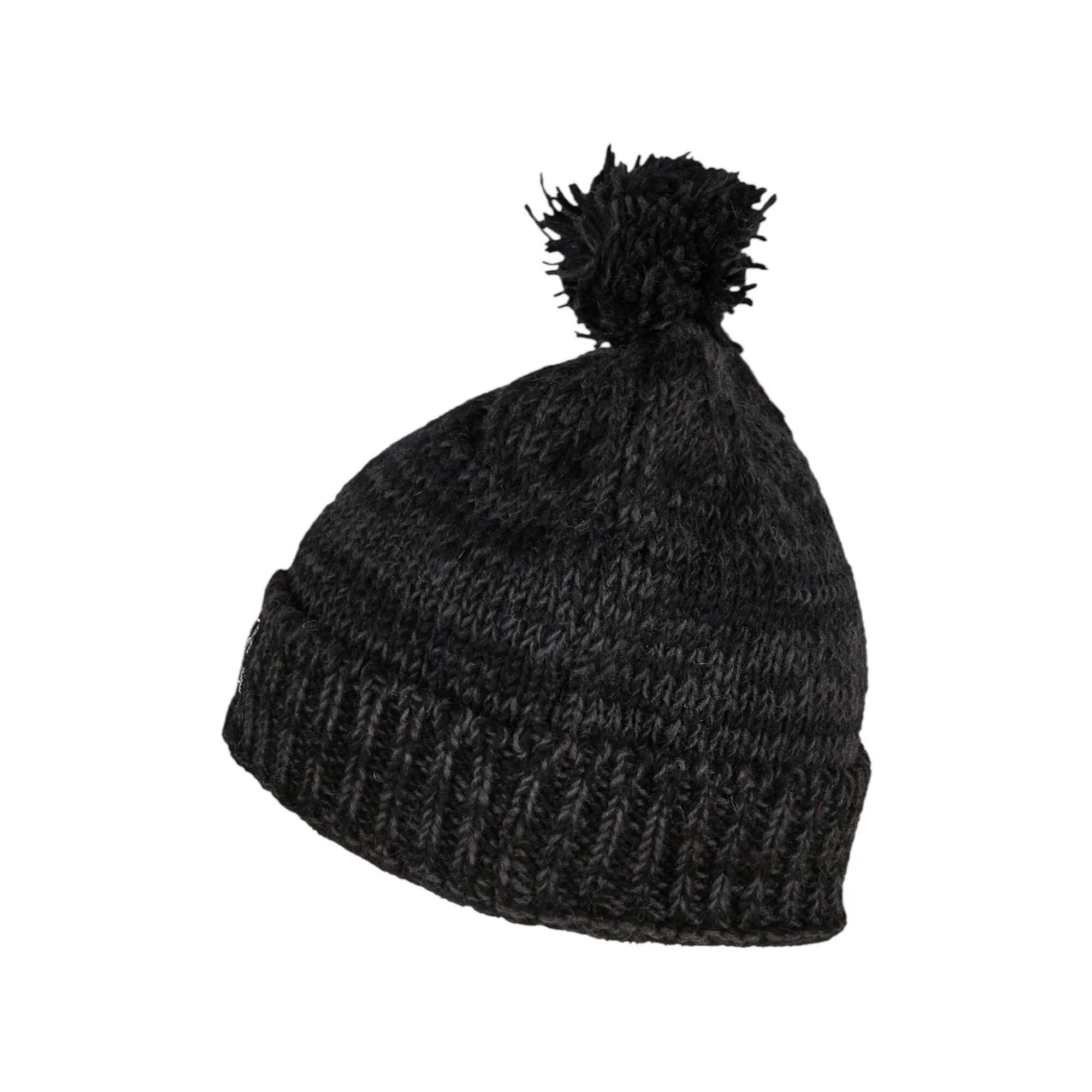 THC Natural Line Bommelmütze THC Schafwoll Pudelmütze 809 anthrazit (1 Stück, 1-St., 1 Stück) Innenfutter: Fleece