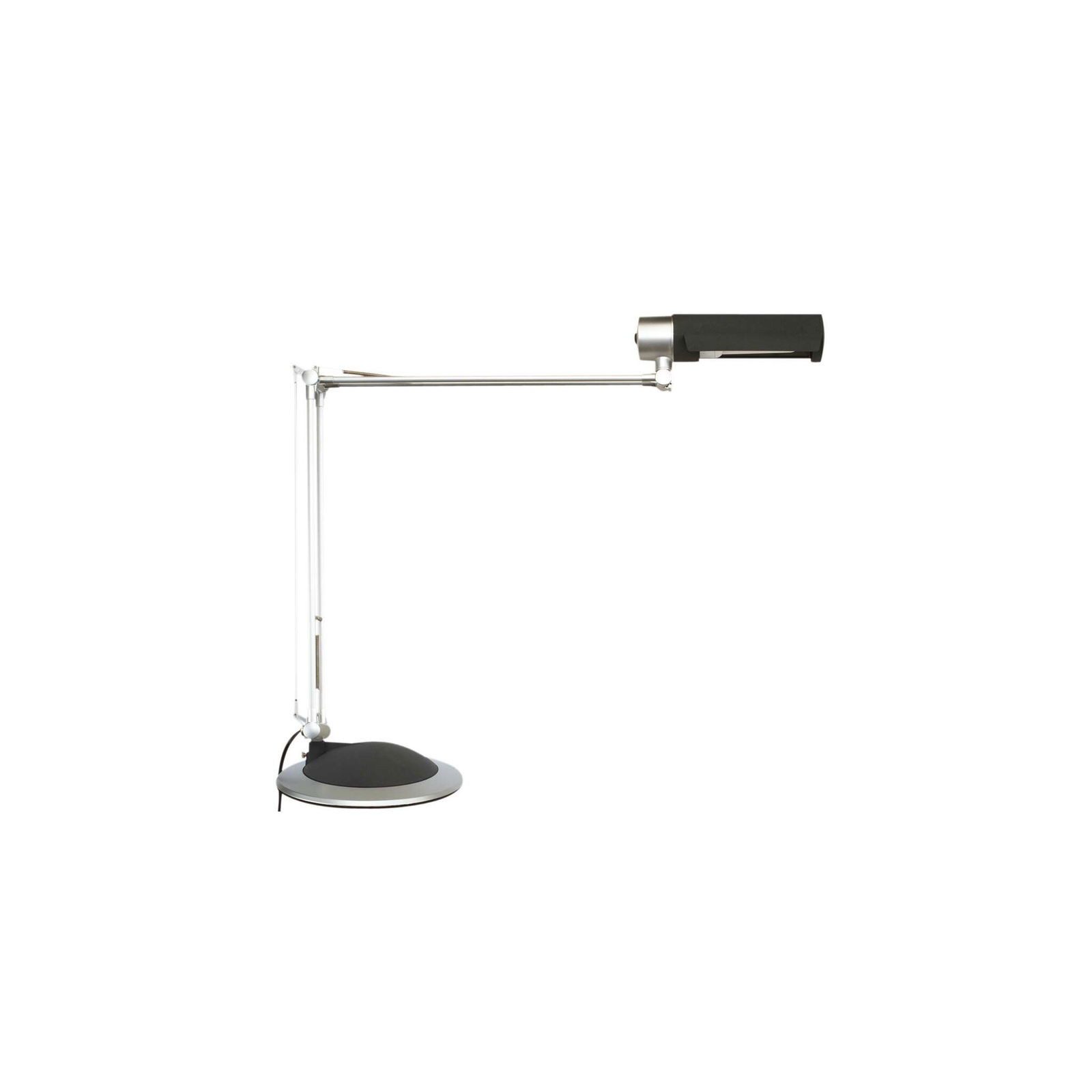 MAUL Tischleuchte MAUL Tischleuchte MAULoffice E27 LED 3.000 K Klemmfuß Standfuß silber, LED wechselbar