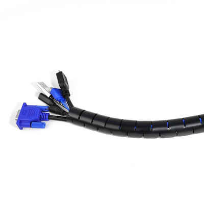 TPFNet Kabelkanal (Spiral Kabelschlauch - Kabelorganizer - Kabelmanagement), unterschiedliche Längen, Farben und Durchmesser - Zuschneidbar