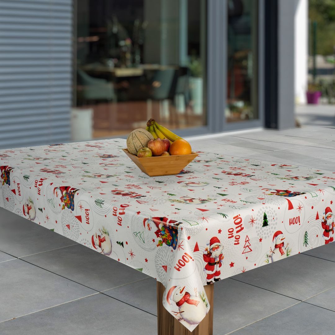 laro Tischdecke Wachstuch-Tischdecken Weihnachten Schneemann rechteckig – Bild 2 von 5
