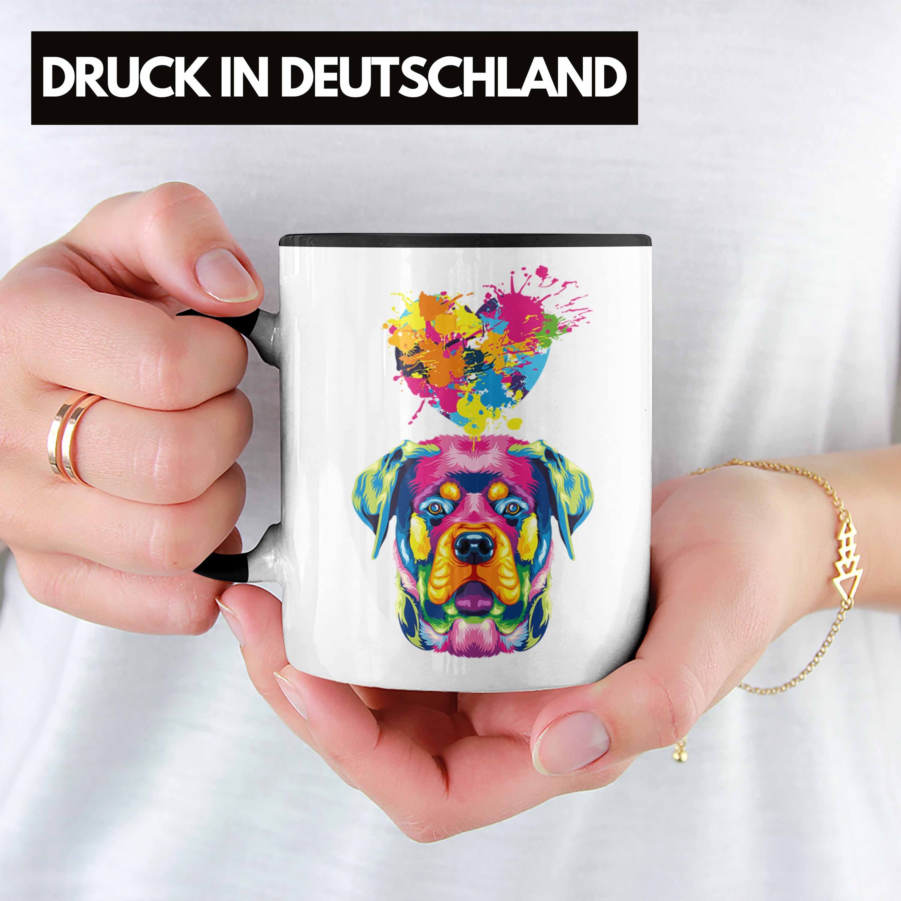 Geschenk Rottweiler Trendation Schwarz Geschenk Herz Tasse Lustiger Farbe Besitzer Tasse Spruch
