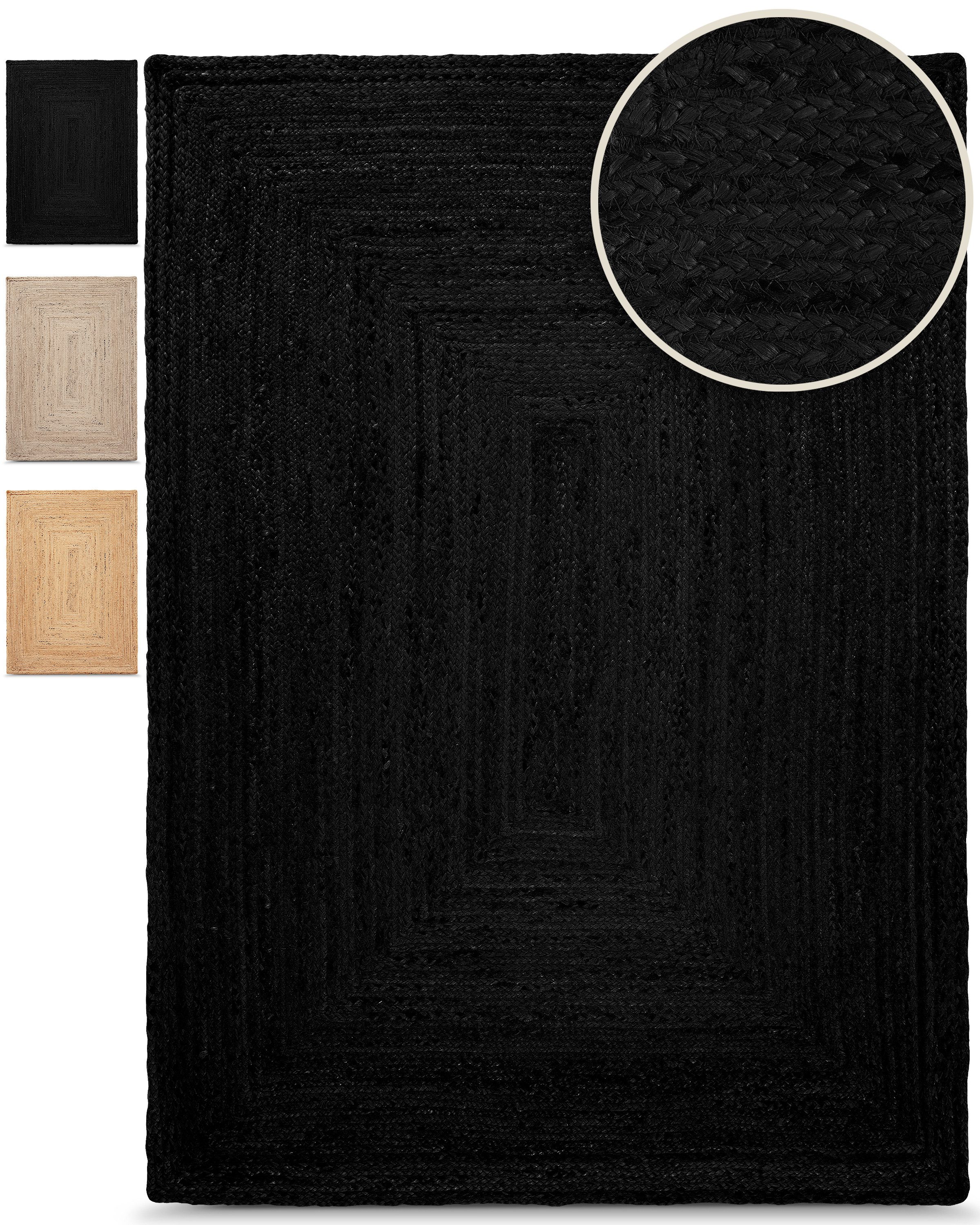 carpetfine Teppich Nele Juteteppich Naturfaser, rechteckig, günstig online kaufen