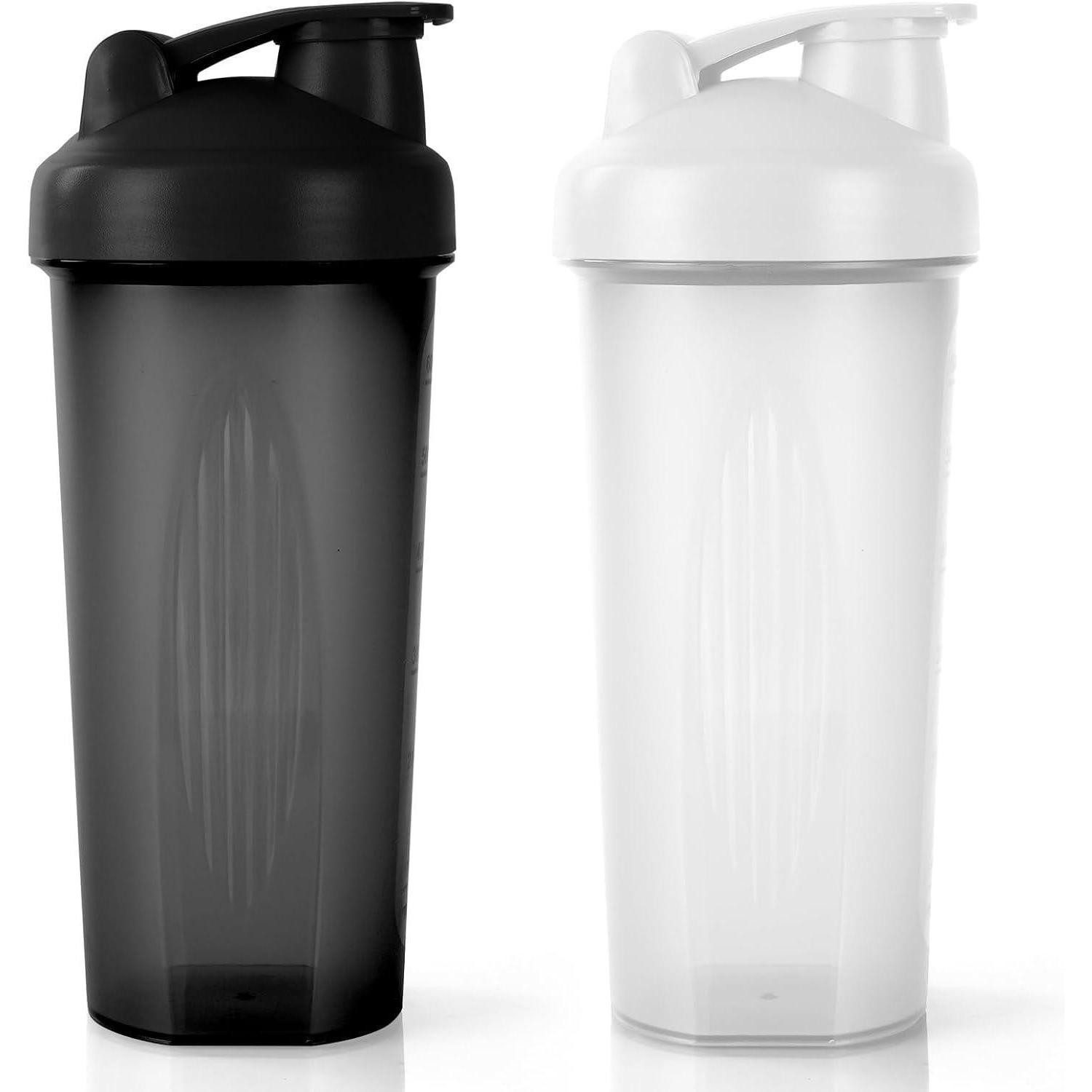 Protein Shaker Protein Shaker 600ml mit Edelstahl-Mischkugel und Messskala, BPA-frei