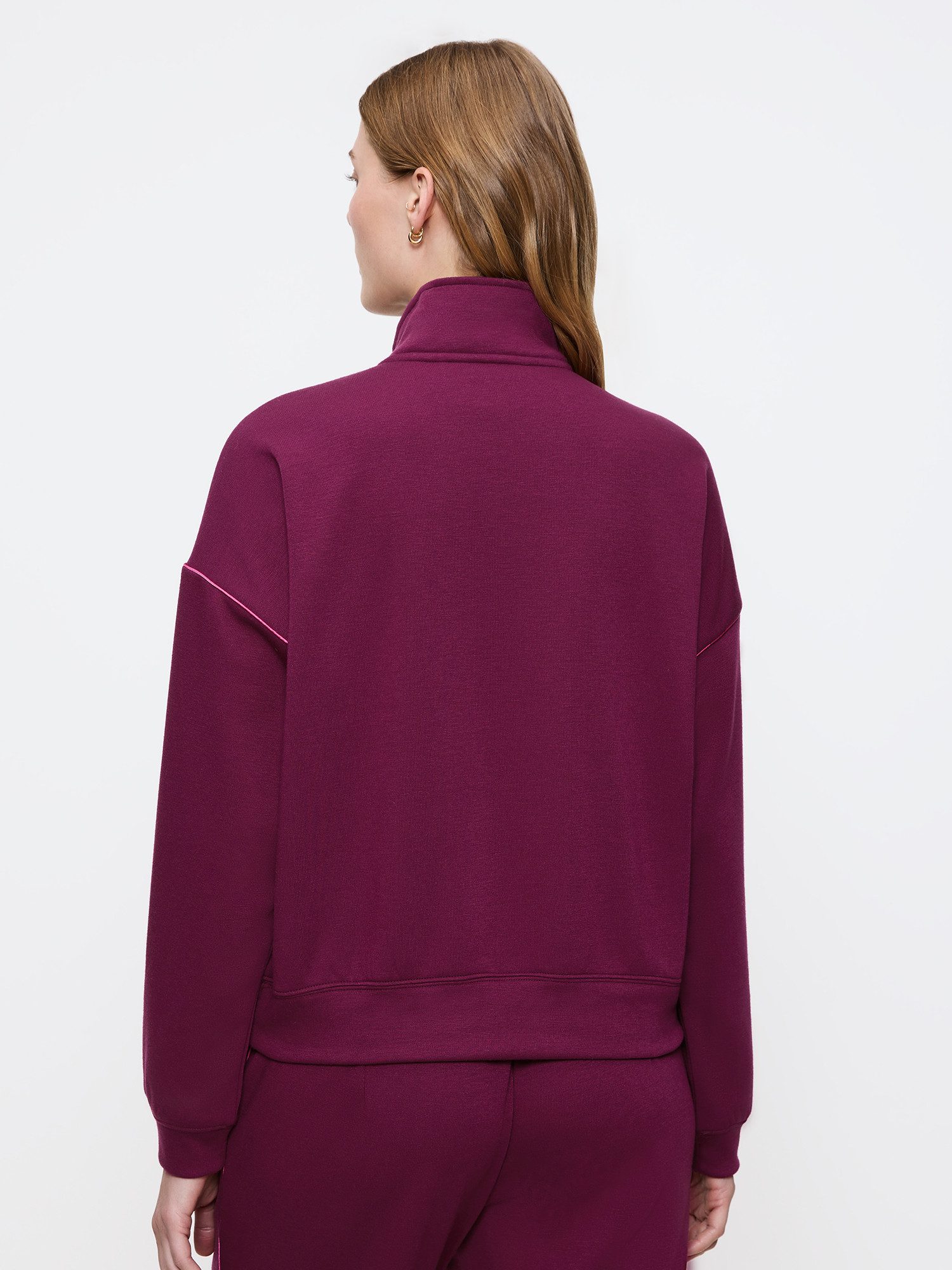 Triumph Sweatshirt MyWear Lounge Sweater weiches Innenmaterial - Stehkragen - Reißverschluss