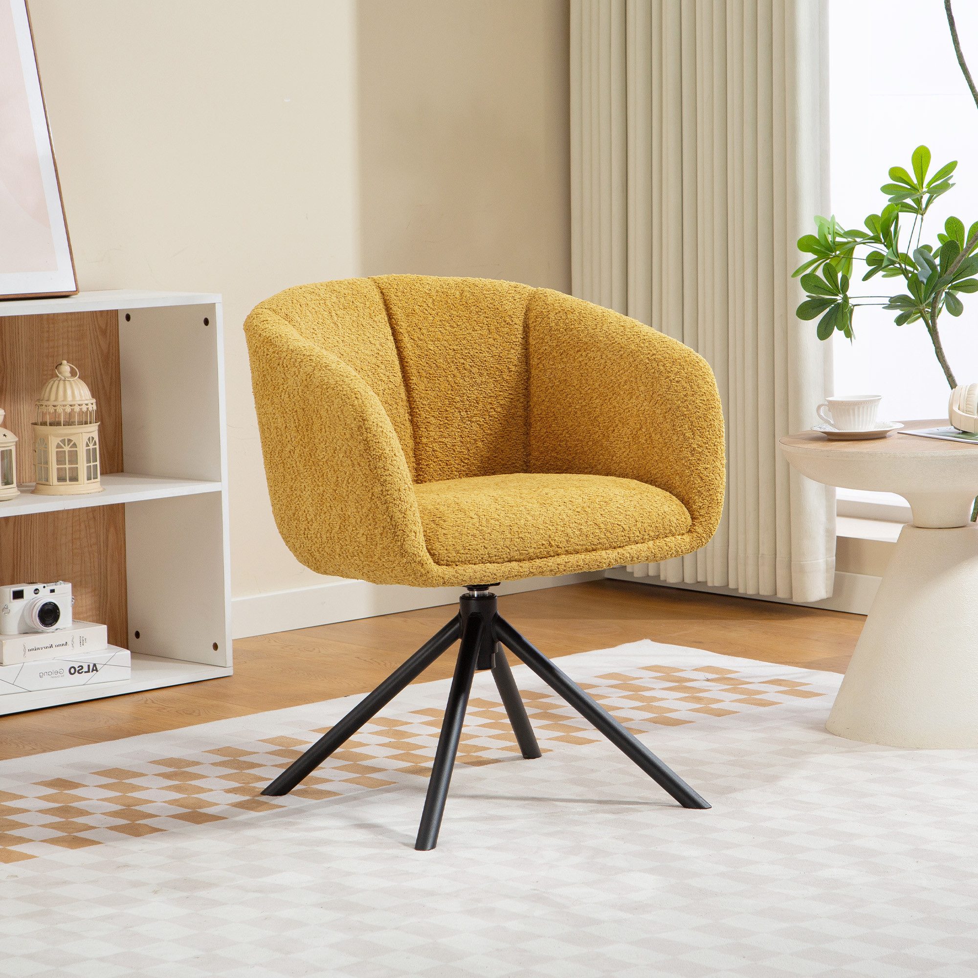 HOMCOM Relaxsessel Sessel (Polsterstuhl mit bequemer Sitzschale, 1-St., Dre günstig online kaufen