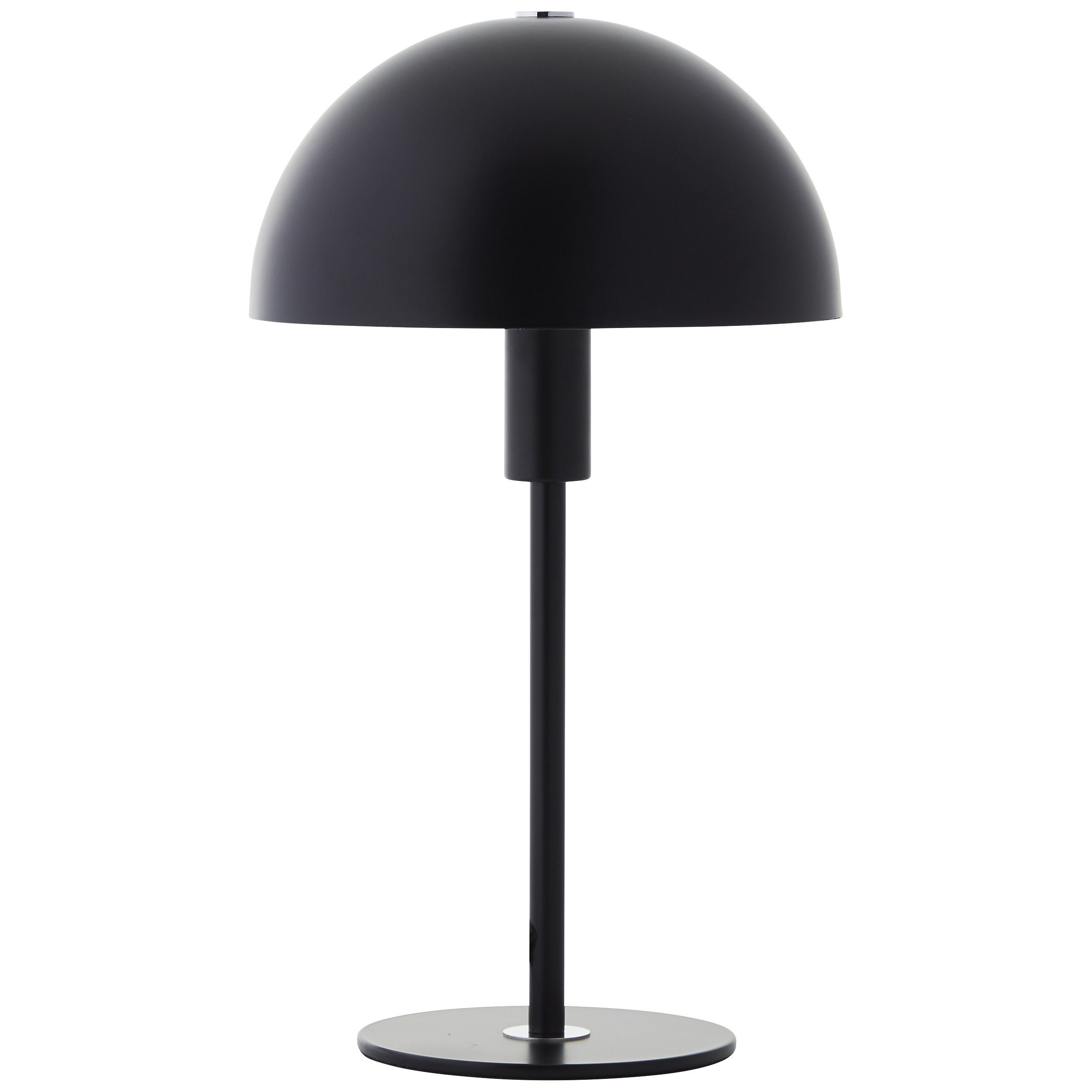 schwarz/silberfarben Metall, Pilz-Tischleuchte, ohne E14, Tischleuchte, cm 36 Leuchtmittel, Höhe, Lightbox