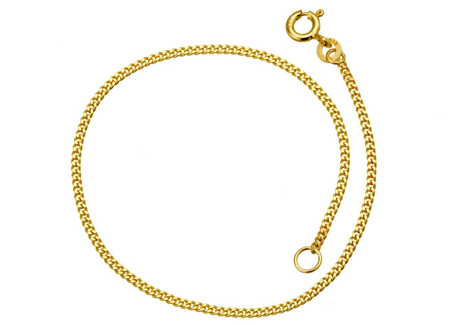 Silberkettenstore Goldarmband »Panzerkette Armband 1,6mm - 333 Gold, von  17-23cm wählbar«, Goldarmband diamantiert online kaufen | OTTO