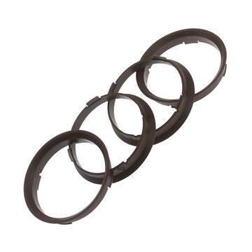RKC Reifenstift 4x Zentrierringe Dunkelbraun Felgen Ringe Made in Germany, Maße: 70,4 x 66,6 mm