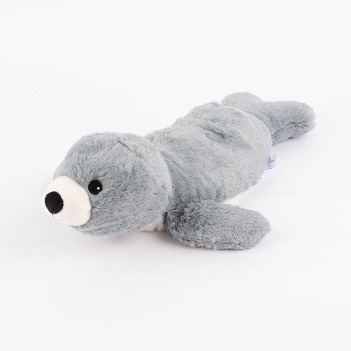 Warmies® Dekokissen Wärmetier Seehund grau weiß schwarz braun 100% Hirse-Lavendelfüllun