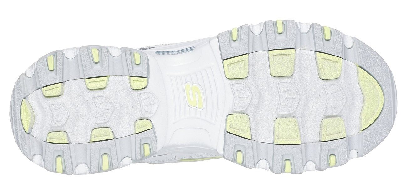 Skechers D'LITES-CHROMATIC Sneaker, Plateausneaker, Schnürschuh mit Metalli günstig online kaufen