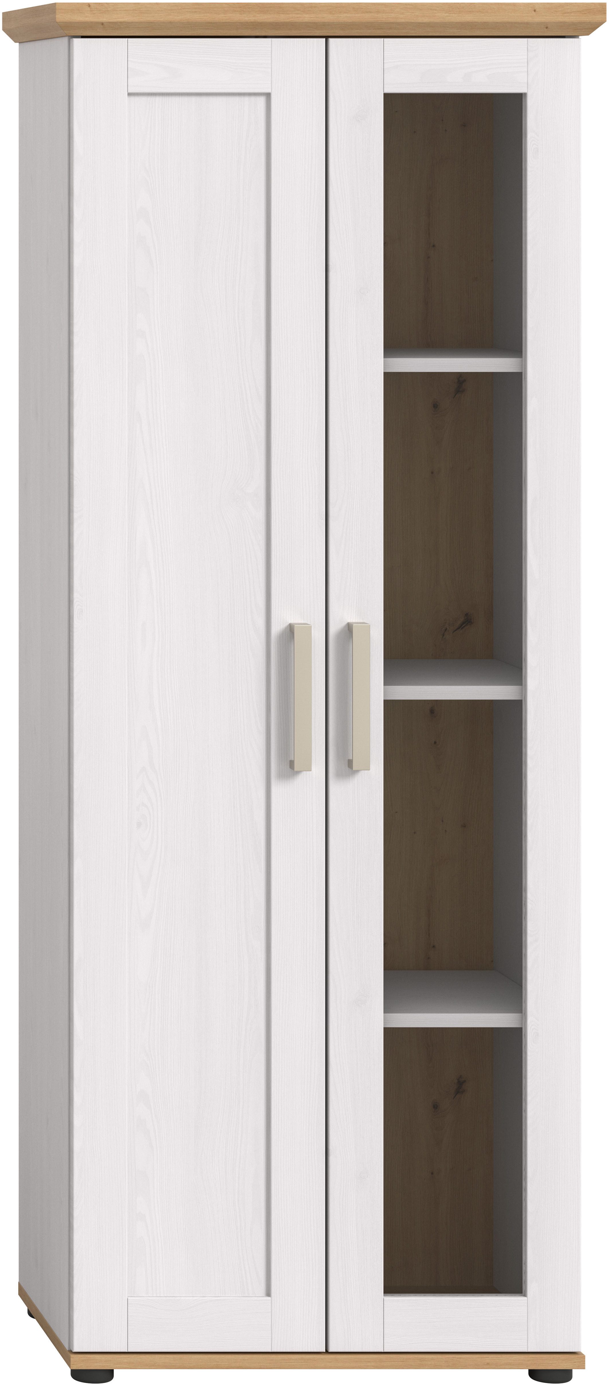 Home affaire Vitrine Cosenza, Höhe 161 cm, 2 Türen, 4 Fächer (1-St) Vitrine, Höhe 161 cm, Wohnzimmer, Esszimmer