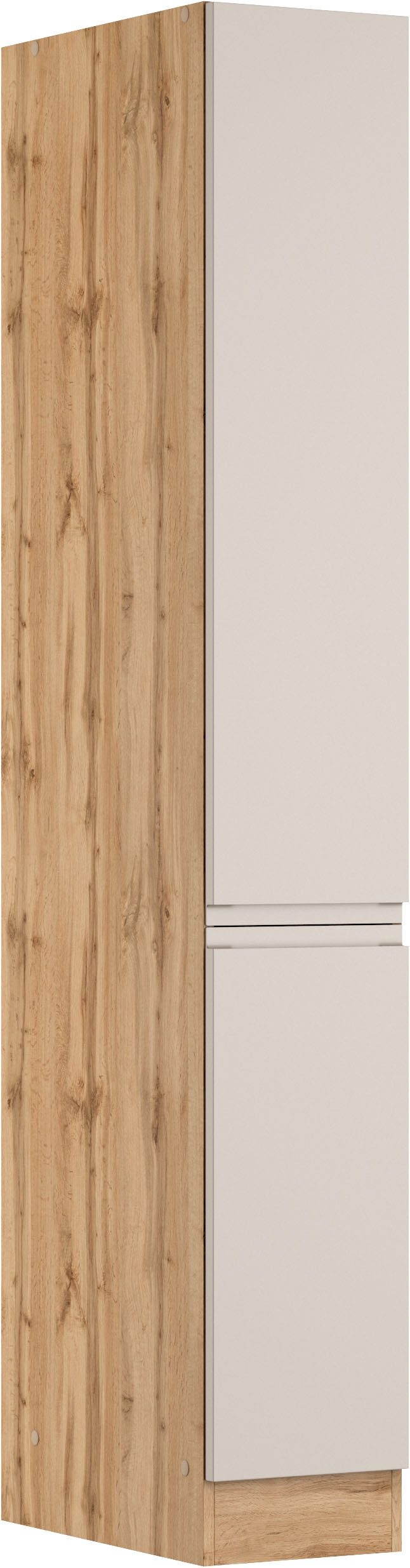 KOCHSTATION Apothekerschrank KS-Virginia,neu in verbesserter Ausführung (Stauraum, Softclose) Breite 30 cm, Höhe 200 cm, 2 Auszüge, Soft-Close-Funktion