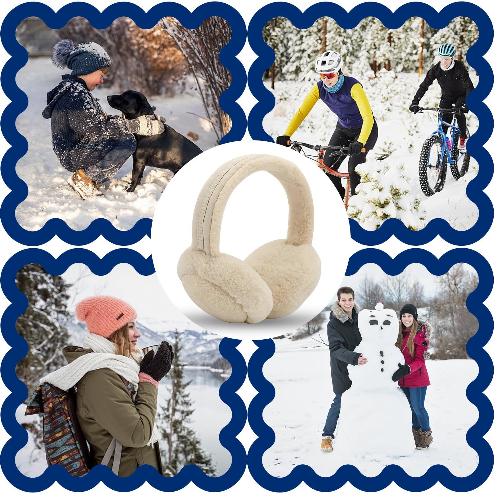 Coonoor Ohrenwärmer Winter Ohrenschützer Faltbare Waschbar Plüsch Ohrenschützer warme Kälteschutz Kalte Winterzubehör Outdoor Ohrenmuscheln