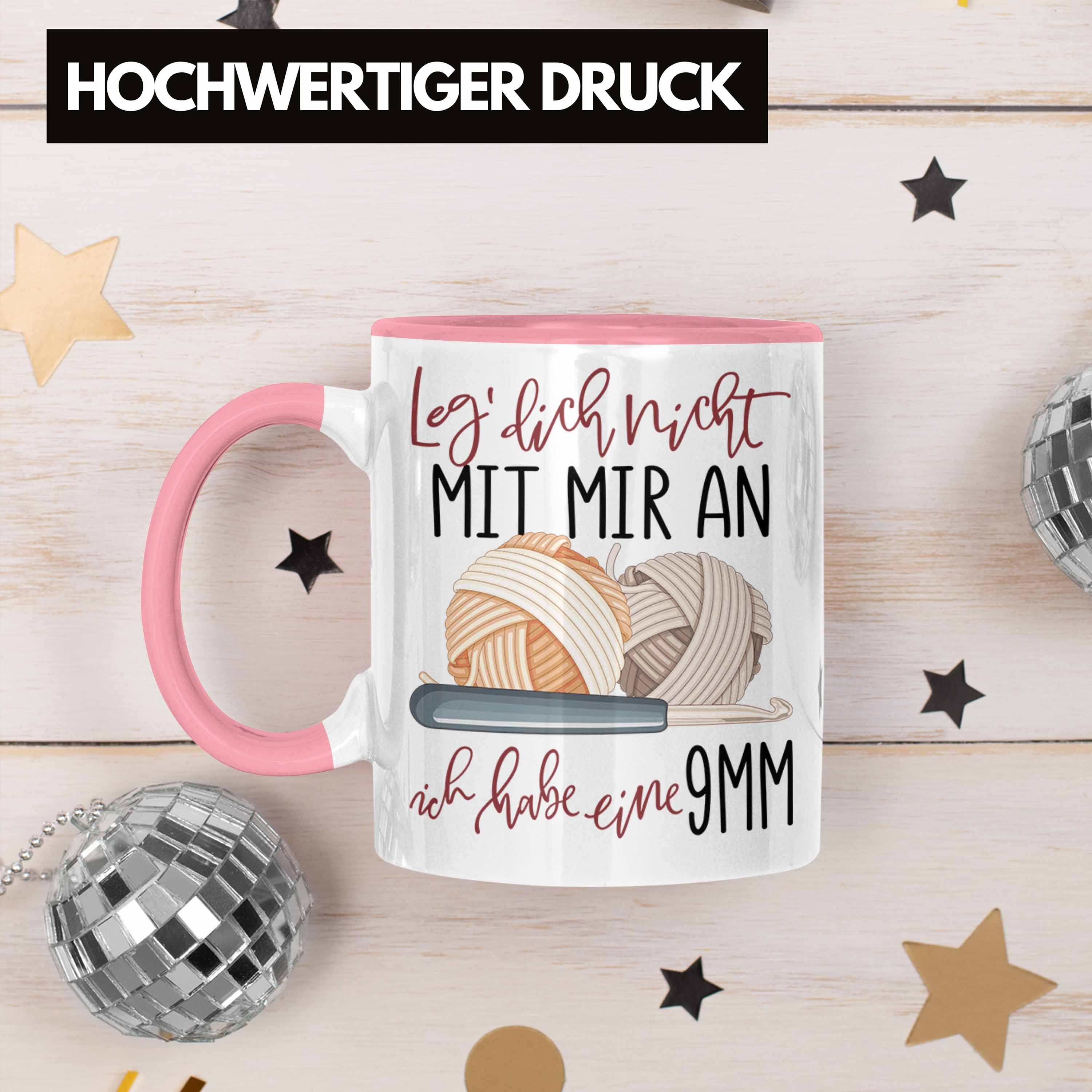 Trendation Tasse Stricken Tasse Geschenk Häckeln Leg Dich Nicht Mit Mir an Ich Habe Ein