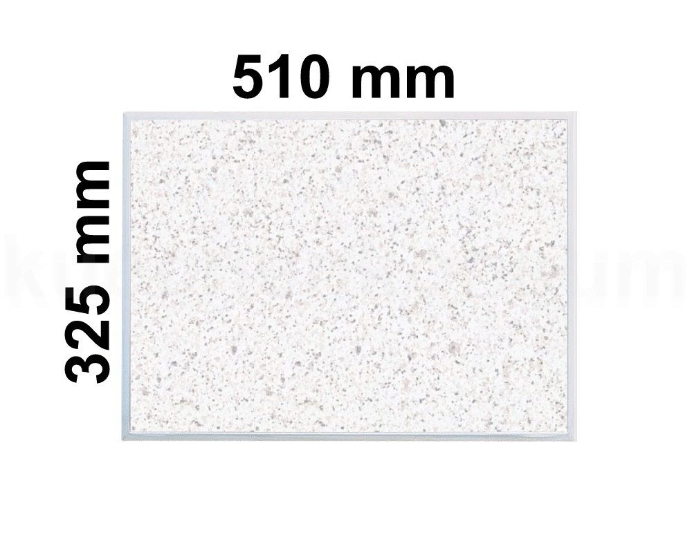 Schneidbox Schneidebrett Einbau Granitfeld Bianco Crystall inkl. Edelstahlwanne 510x325x10 mm, Granitstein, Edelstahl, robuster Bianco Crystall Granitstein