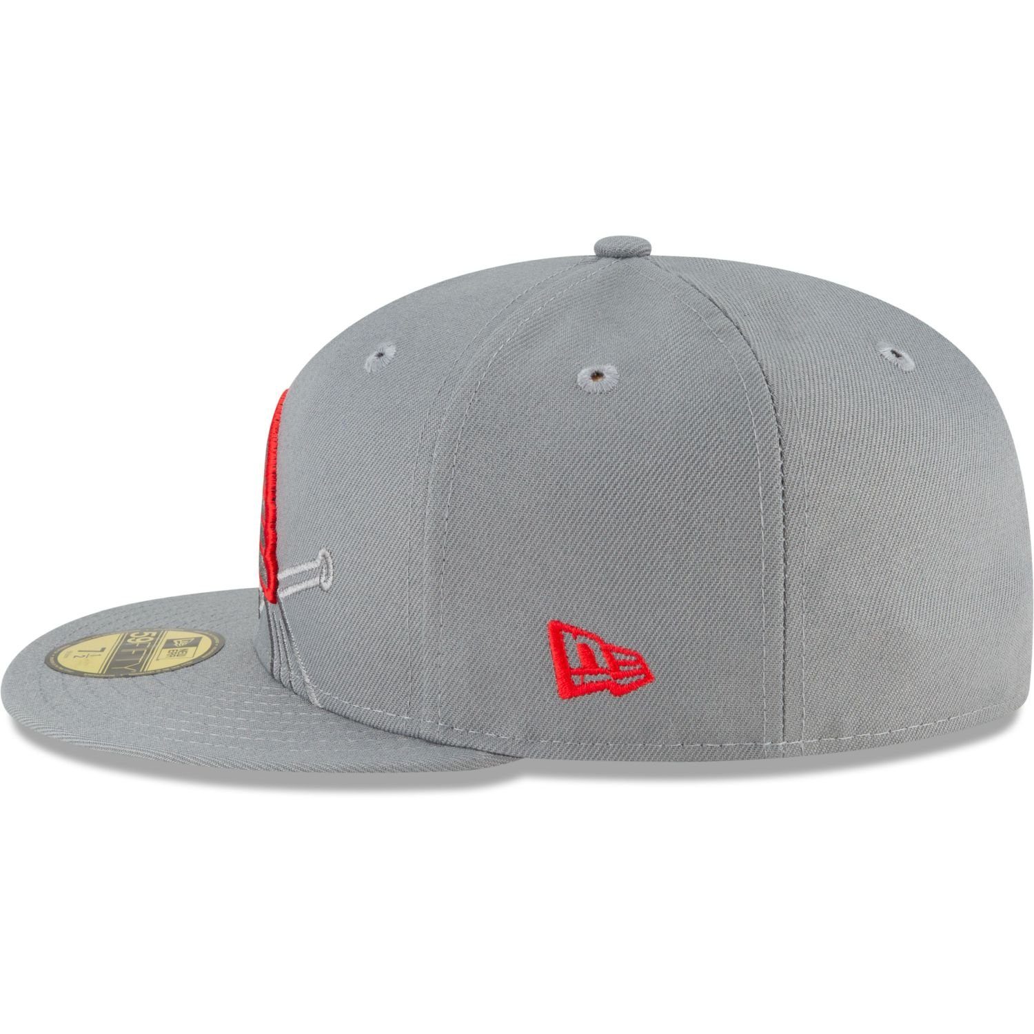 59Fifty New Louis GREY Team Fitted STORM Era Cooperstown Cap St. Cardinals MLB
