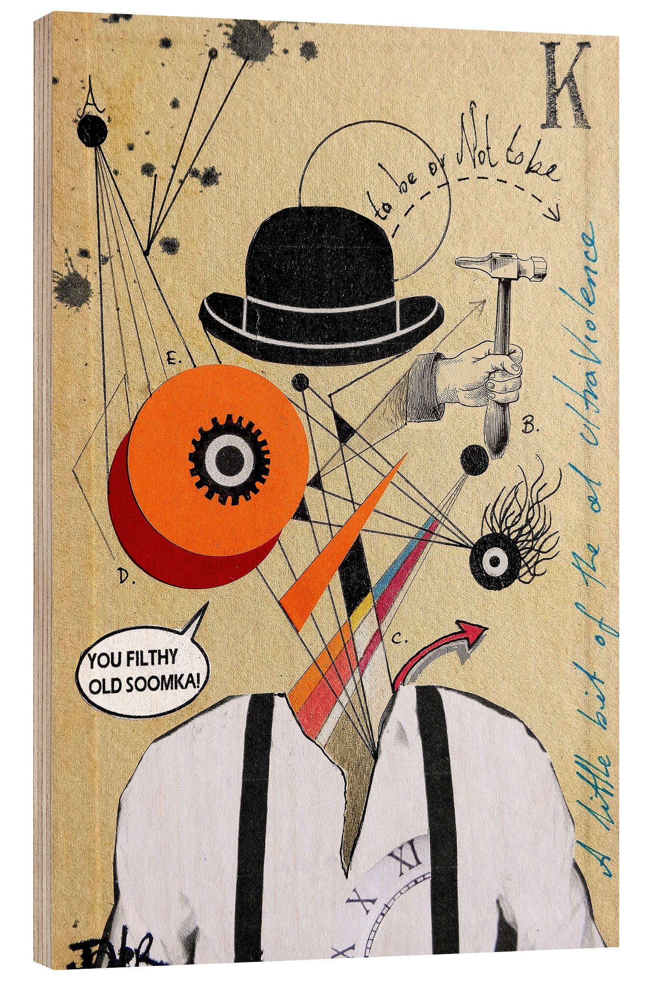 Holzbild Loui Jover