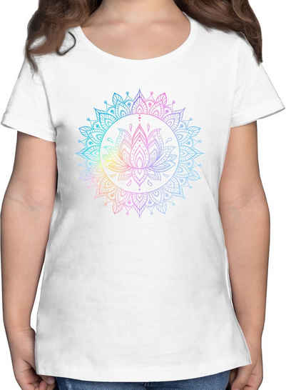 Shirtracer T-Shirt Lotusblume Spirituelle Meditation Mandala Pilates Lotus Entspannung Yoga