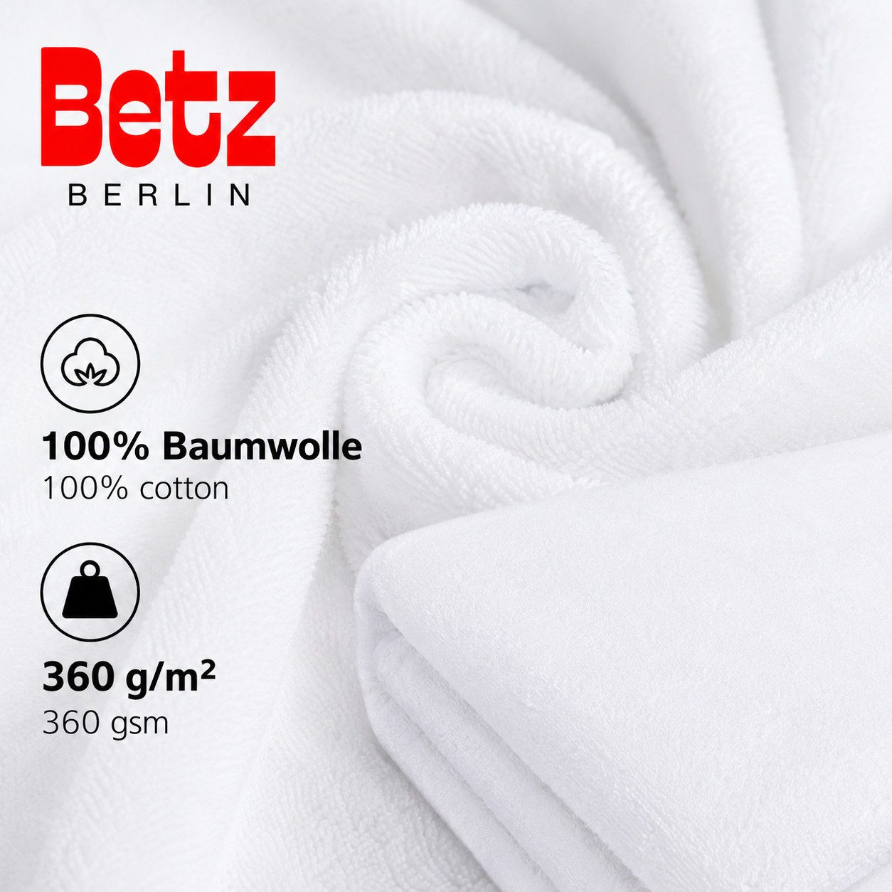 Betz Badetuch 2 Stück Saunatücher groß XXL Berlin 100x200 cm, 100% Baumwolle (Set, 2-St), Badetuch Saunatuch Badetücher Saunatücher