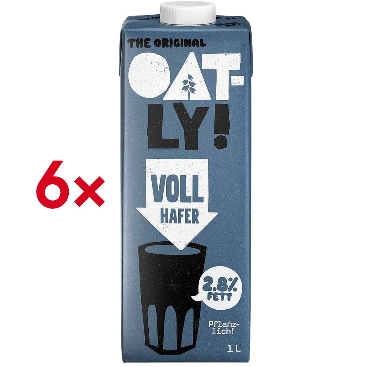 Oatly Pflanzenmilch Voll Hafer, 2,8 % Fett, 6x 1 Liter Haferdrink
