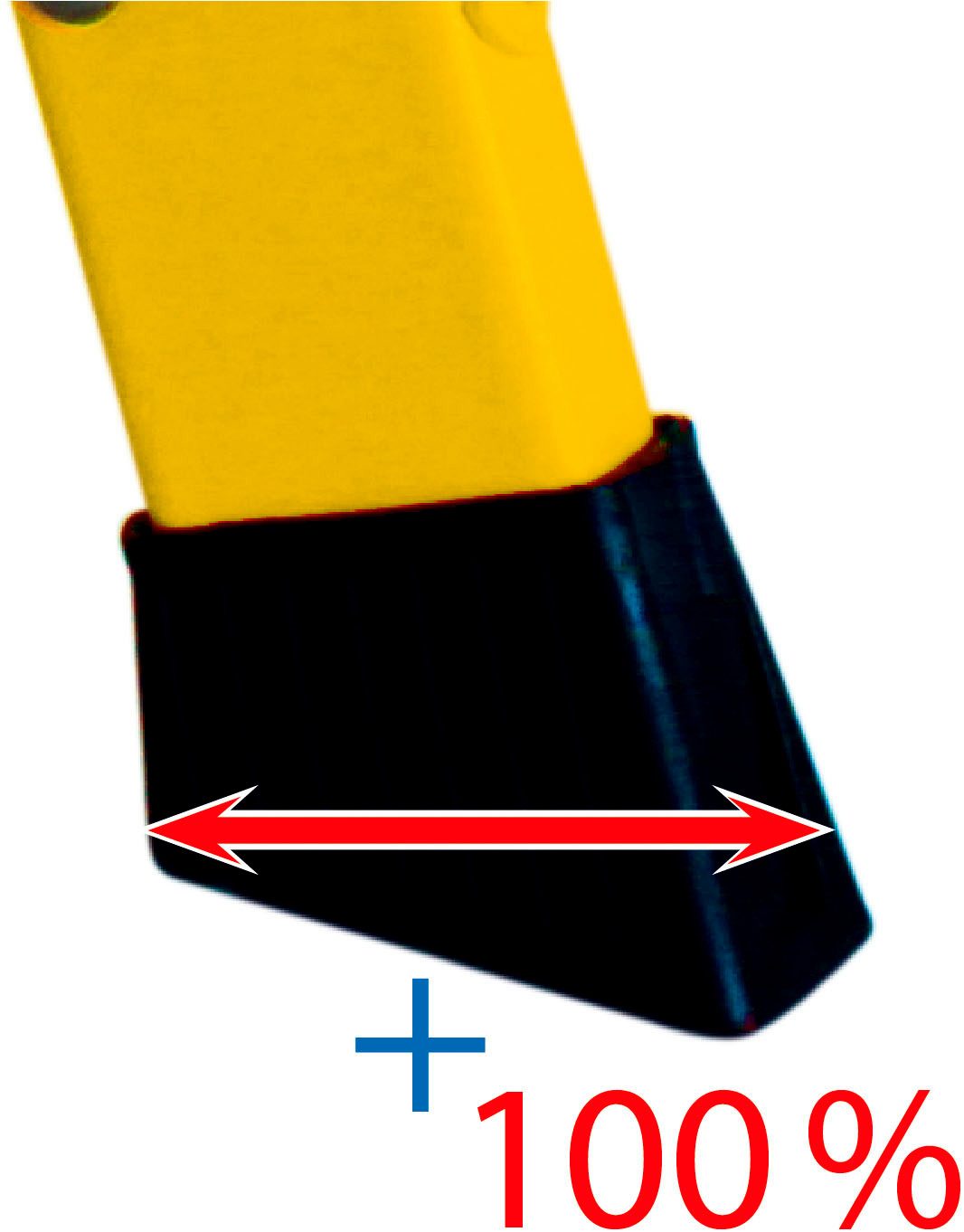 KRAUSE Trittleiter Treppy Plusline grün, Aluminium, 1x1 Stufen, Arbeitshöhe ca. 220 cm