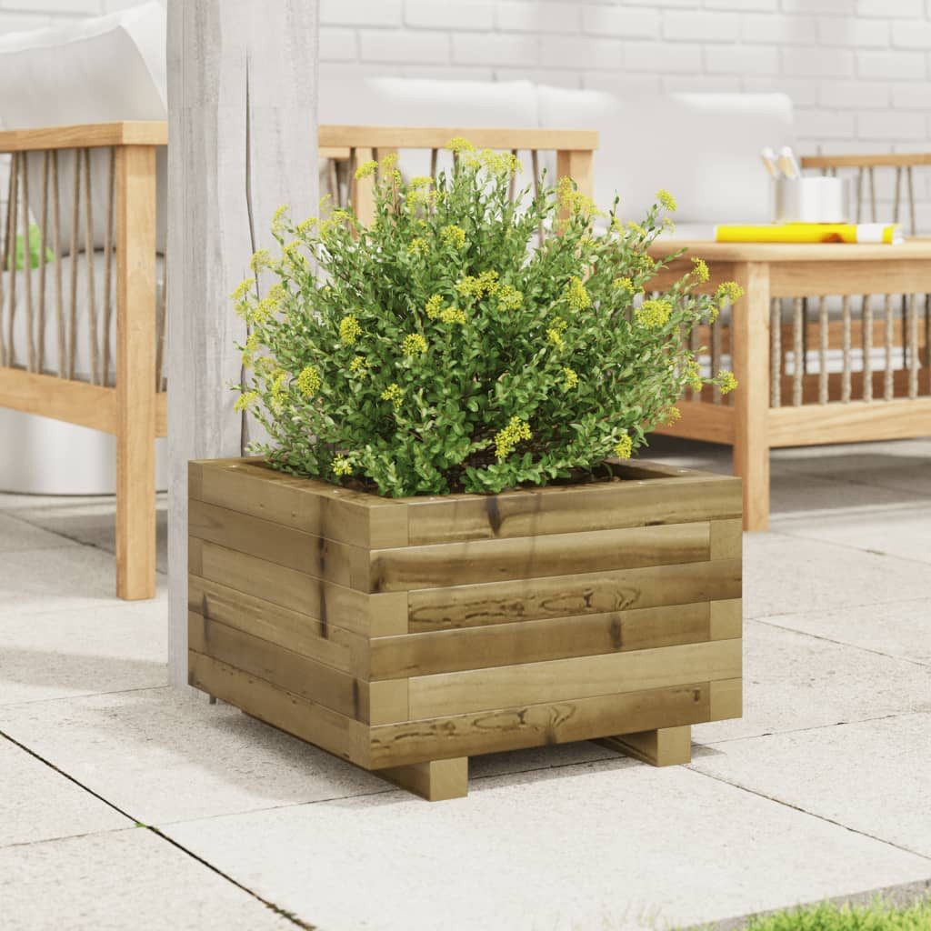 vidaXL Blumentopf Pflanzkübel 40x40x26,5 cm Kiefernholz günstig online kaufen