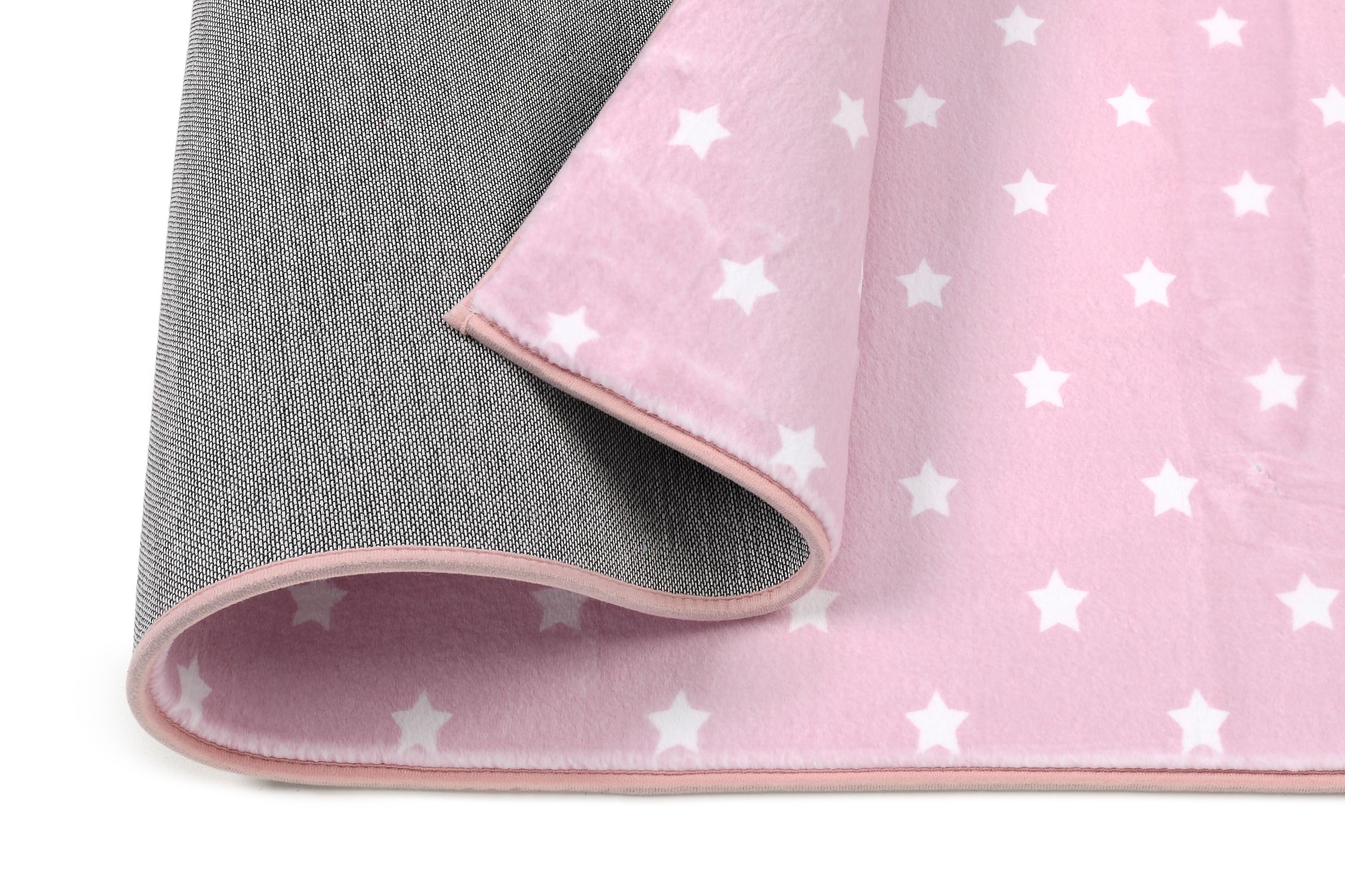 Babyglück Kinderteppich Baby Glück Hase rosa, rechteckig