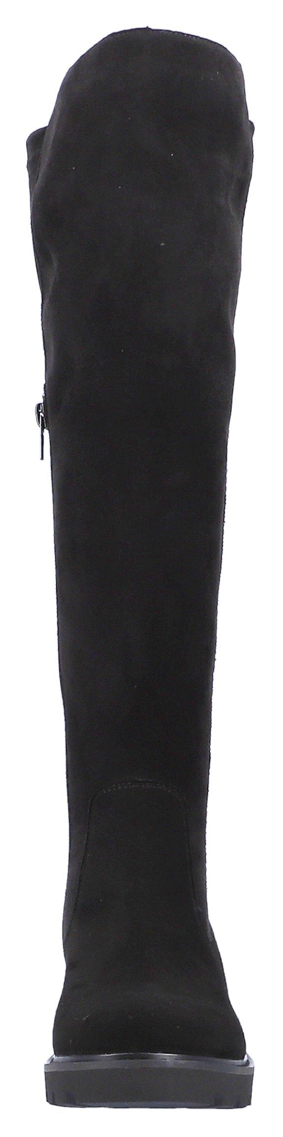 mit Innenreißverschluss, Stiefel schwarz XS-Schaft praktischem Remonte