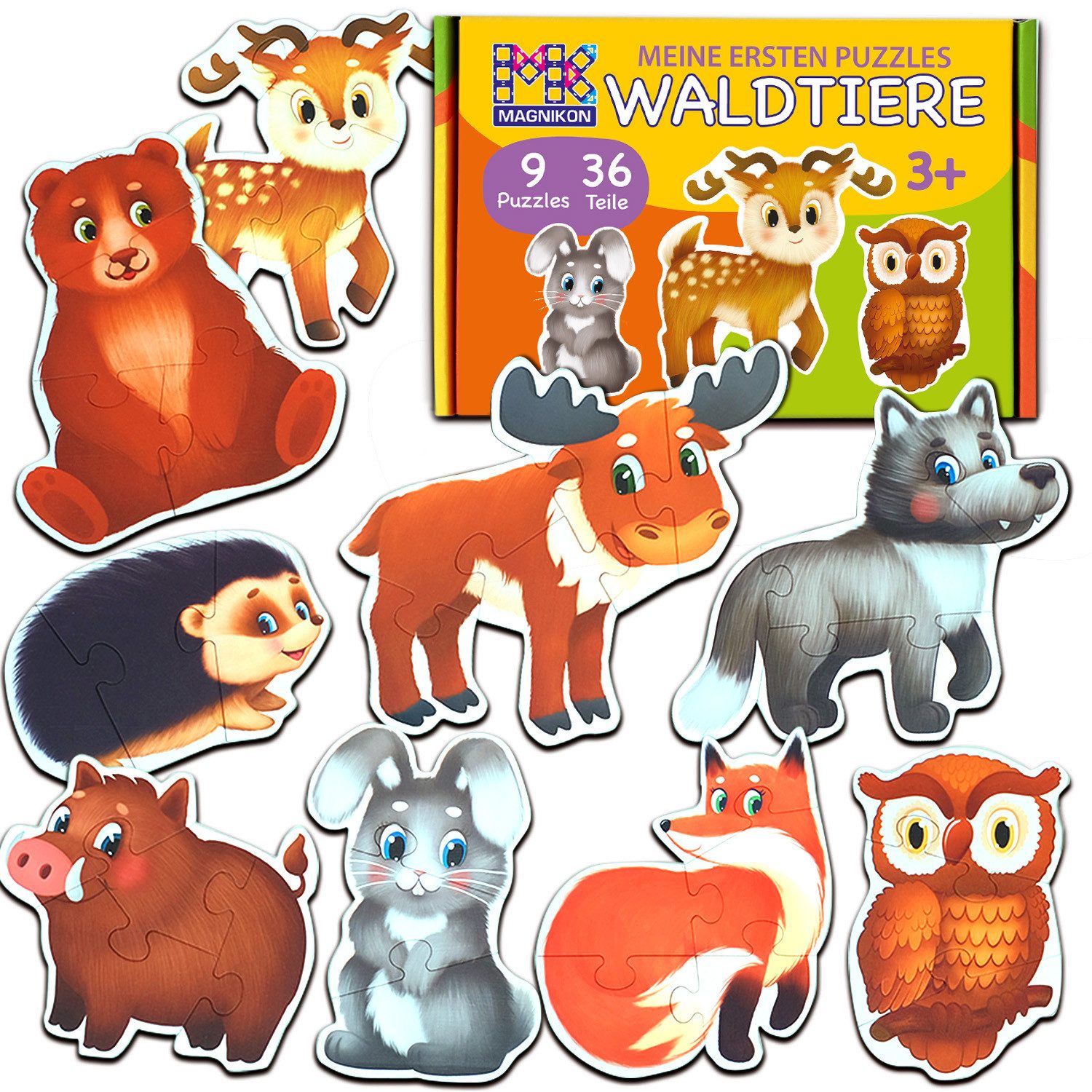 MAGNIKON Puzzle für Kleinkinder Große Teile, Maxi-Puzzles, 3, 4, 5 Teile, P günstig online kaufen