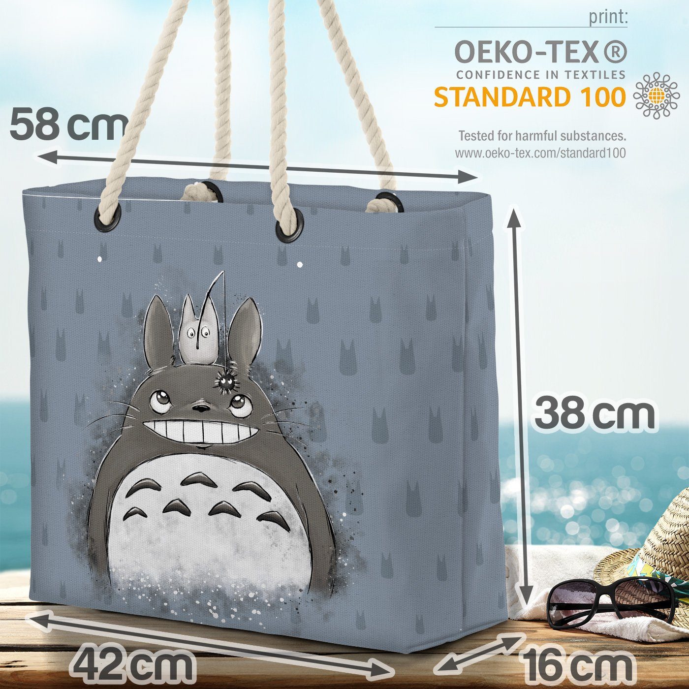 VOID grau nachbar (1-tlg), Strandtasche anime Totoro japan mein ghibli