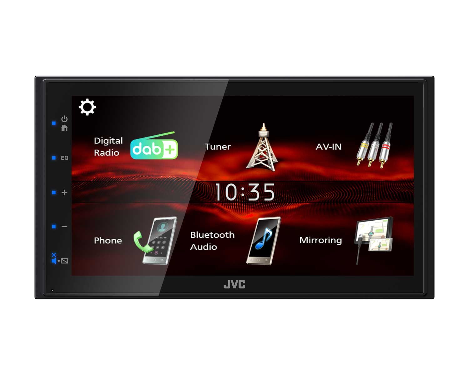 JVC KW-M180DBT 2-DIN MP3-Autoradio mit Touchscreen Autoradio (Freisprecheinrichtung)