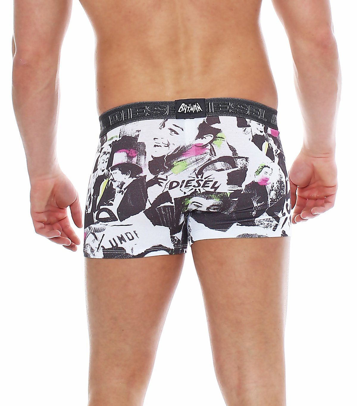 Diesel Boxershorts Diesel Herren Boxershorts Batman Kollektion Logoschriftzug am Bund mit Logoschriftzug am Wäschebund