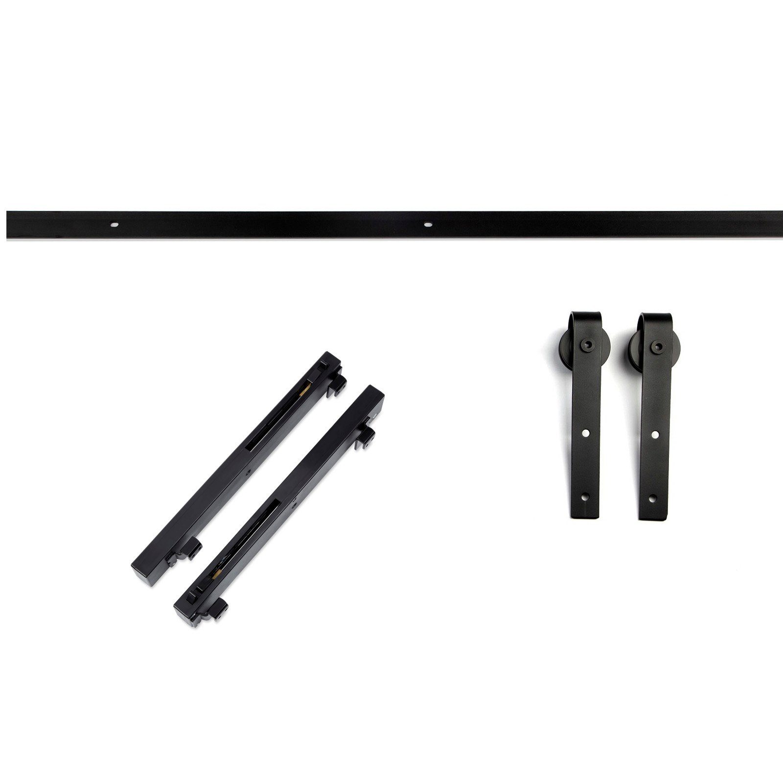 SO-TECH® Schiebetür Schiebetürbeschlag LOUNGE mit Soft-Close schwarz aus St günstig online kaufen