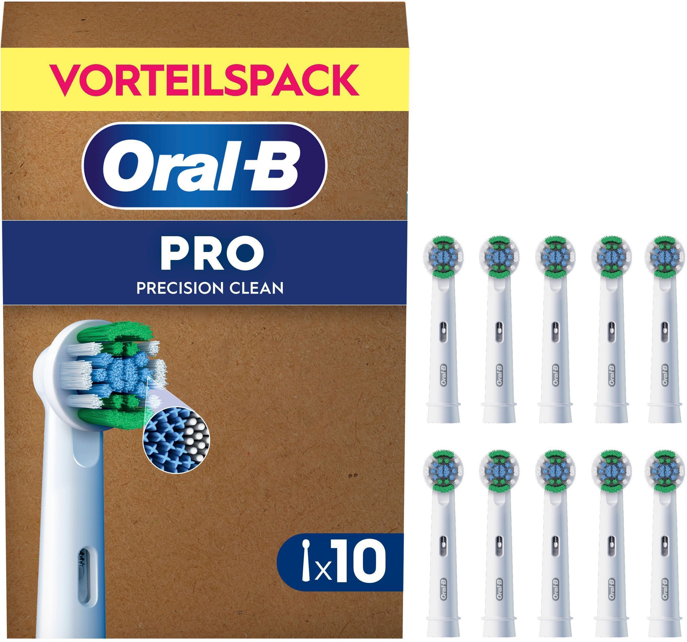 Oral-B Aufsteckbürsten Pro Precision Clean, X-förmige Borsten