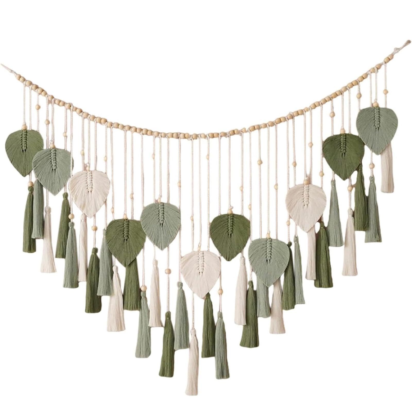 Coonoor Wanddekoobjekt Makramee-Wandbehang mit Blattquaste, großer Wandtepp günstig online kaufen