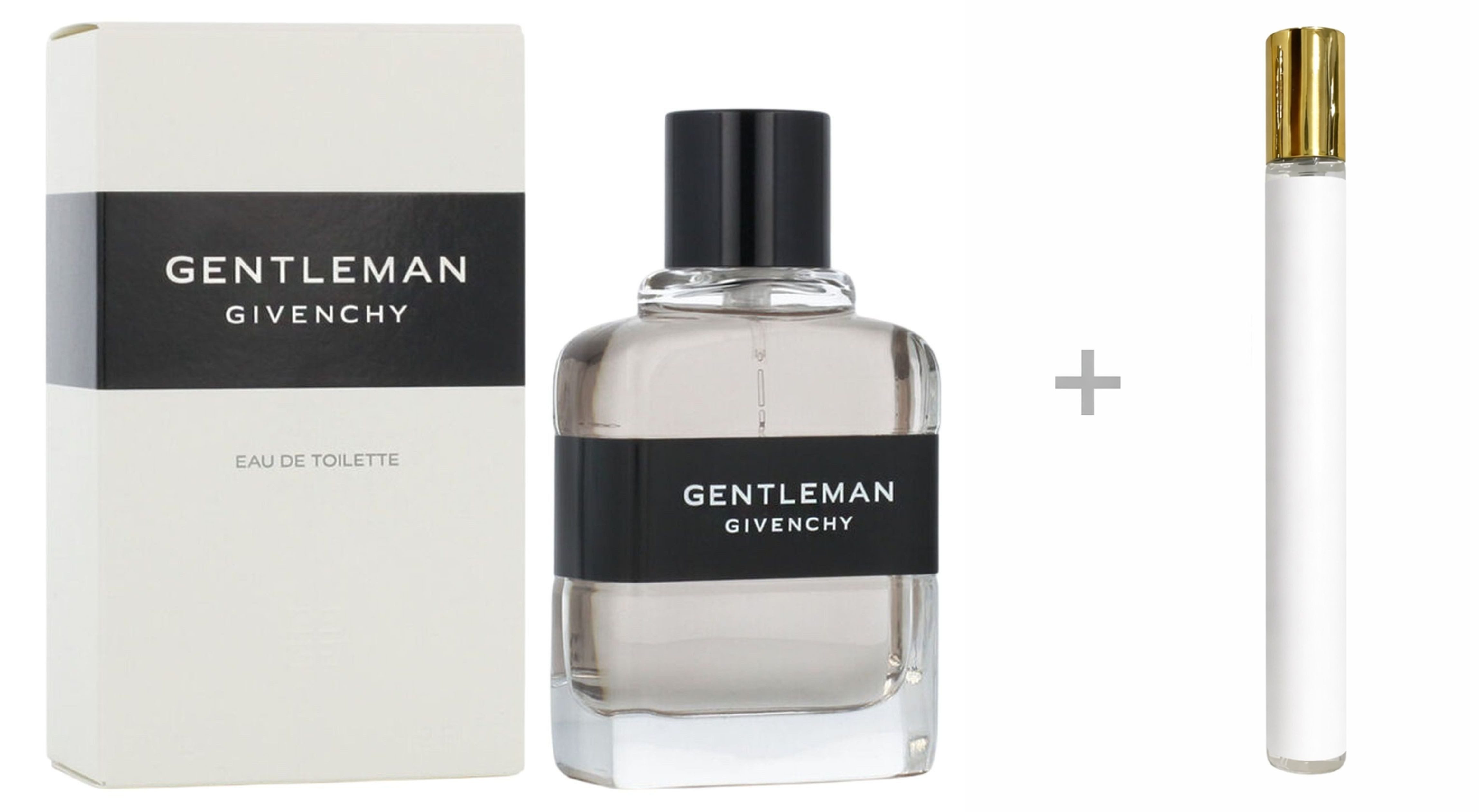 GIVENCHY Duft-Set Gentleman Männer EDT Spray + Reiseduft, GIVENCHY, Herrentoilette, Eau de Toilette, Glasflakon, Herrenduft