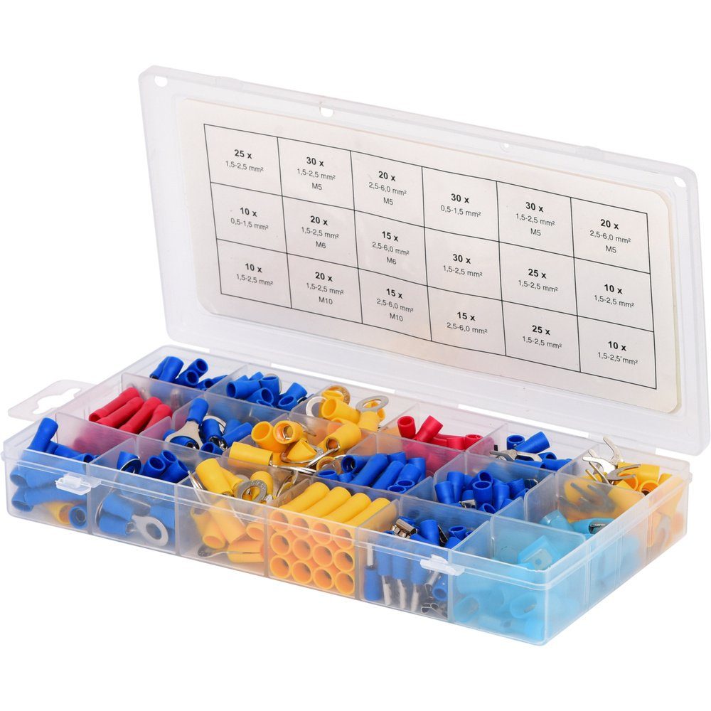 KS Tools Ringkabelschuh KS Tools 970.0300 Quetschverbinder-Sortiment 0.50 mm² 6 mm² Rot, Blau, 970.0300