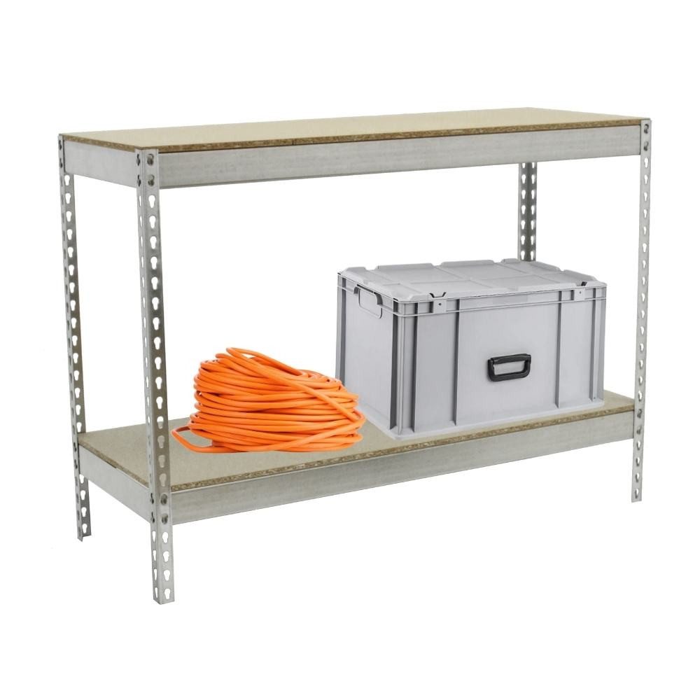 PROREGAL® Schwerlastregal Schwerlastregal MINI WOOD YETI TWO, HxBxT 90x120x45cm, Verzinkt