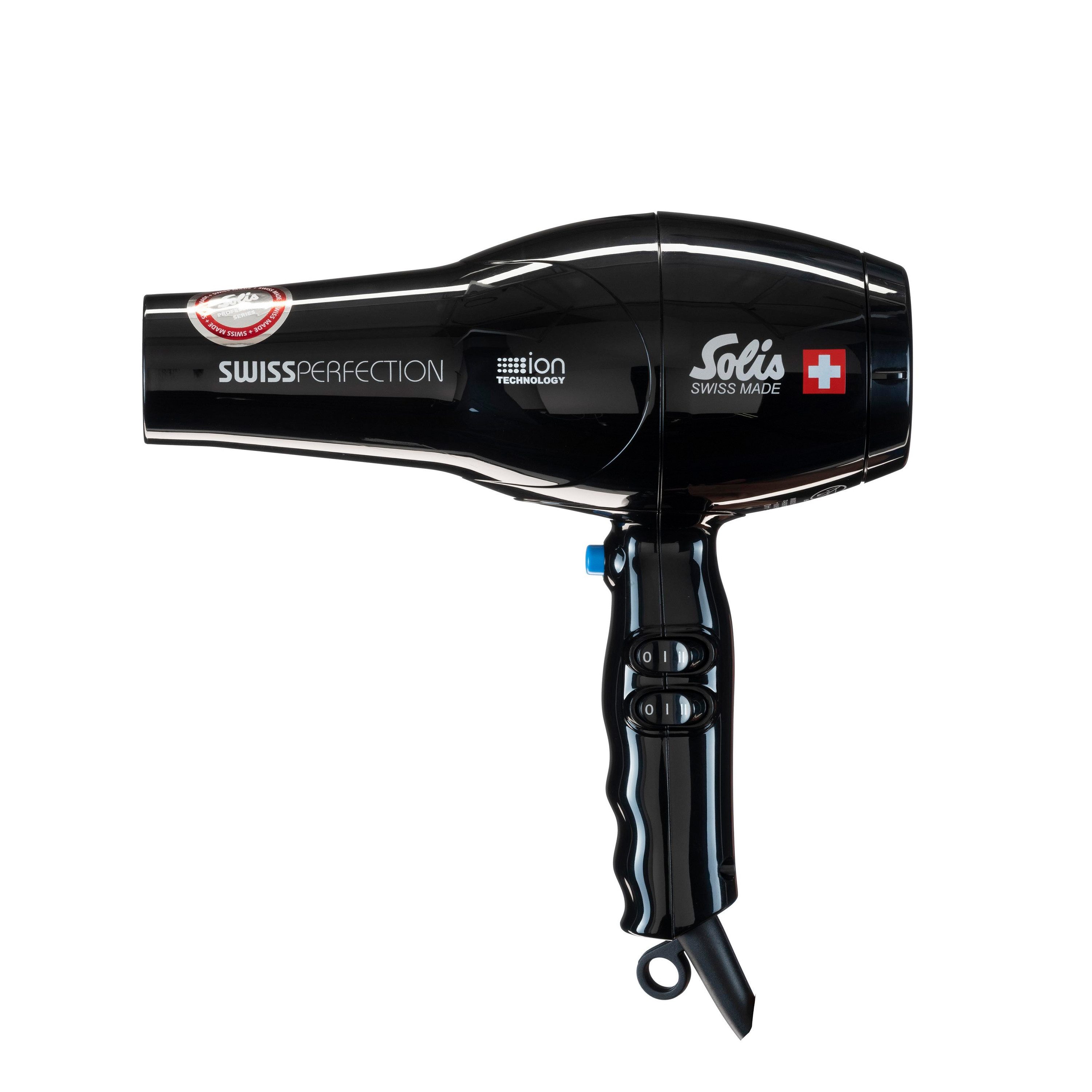 SOLIS OF SWITZERLAND Haartrockner Swiss Perfection, Typ 440, 2300 W, 5 Stufen, Kaltstufe, Ionen-Technologie, 230 V