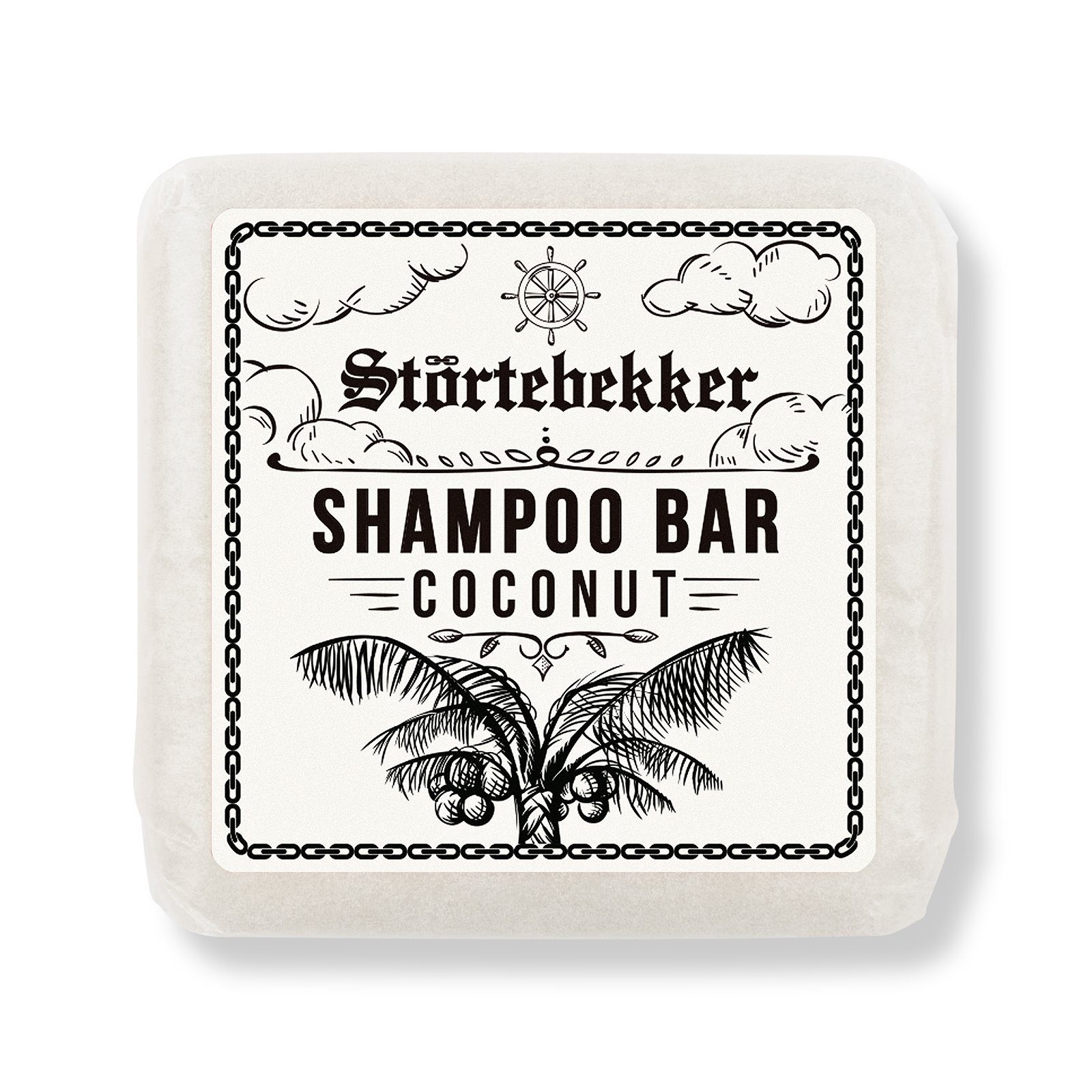 Störtebekker Festes Haarshampoo Kokos, 1-tlg., Vegane & Nachhaltige Reinigung für Körper und Haar
